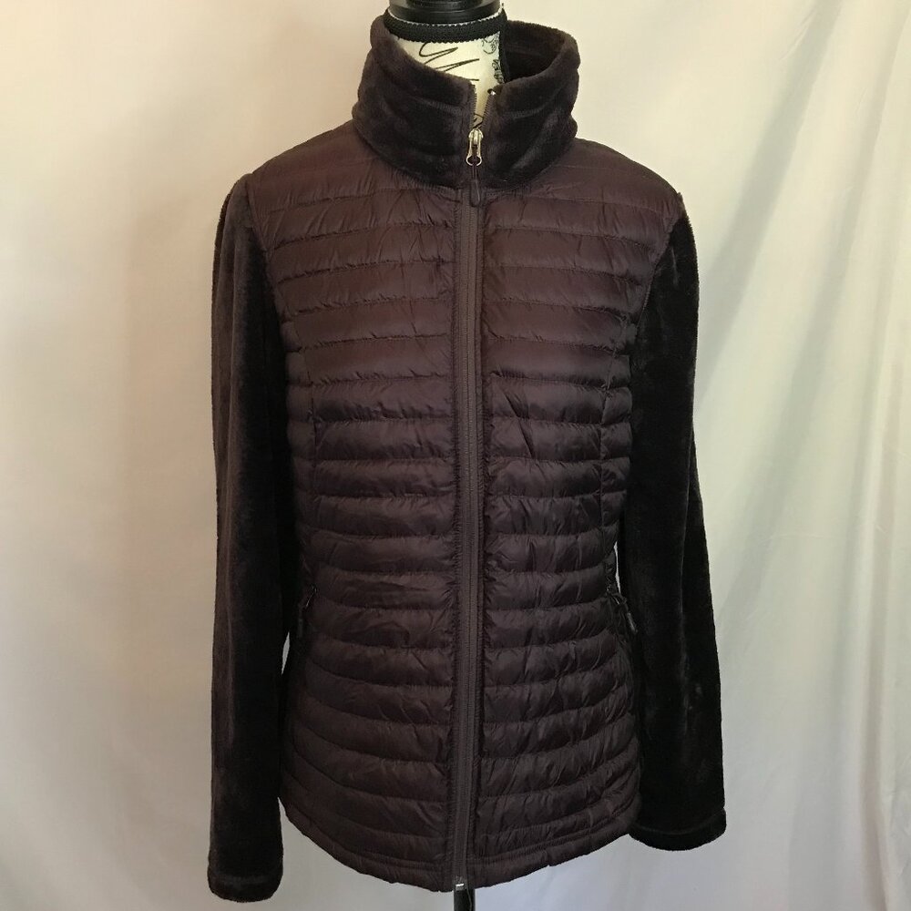 32 Degrees quilted and plush fleece jacket.  Women's size small, full zipper